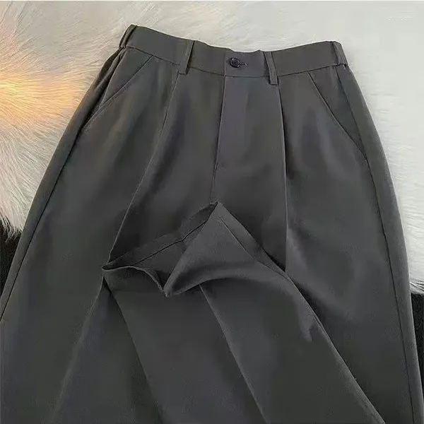 Pantalones para hombres estilo coreano de primavera y otoño heterosexual mujer mujer vestida de negocios tendencia de gama alta de gama alta y2k