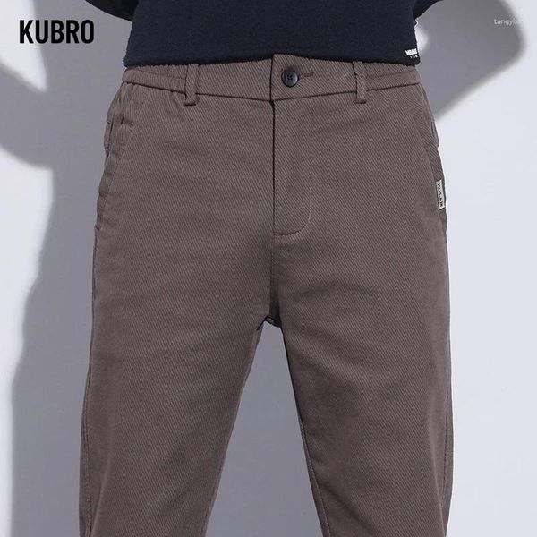 Pantalon masculin kurbo coréen version printemps de haute qualité fashion fashion hétérose bourse salope élasticité entreprise de pantalon décontracté