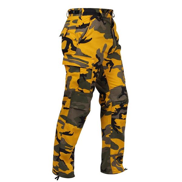Pantalones de hombre ligero camuflaje táctico militar ejército mujeres estilo niños algodón Cargo 6 bolsillo ropa de trabajo Corea combate pantalones hombres