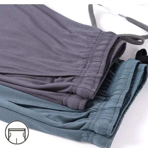 Pantalones de hombre Pantalones de chándal ligeros Fibra de bambú Viscosa Jersey ultrasuave Pijama de punto Pantalones de salón Ropa de dormir Gimnasio para hombre Correr