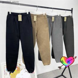 Heren Broek Lang Trekkoord Seizoen 6 Broek 2022 Mannen Vrouwen Blank Broek Badstof Katoen Hip Hop Effen Ye Joggingbroek Q231023