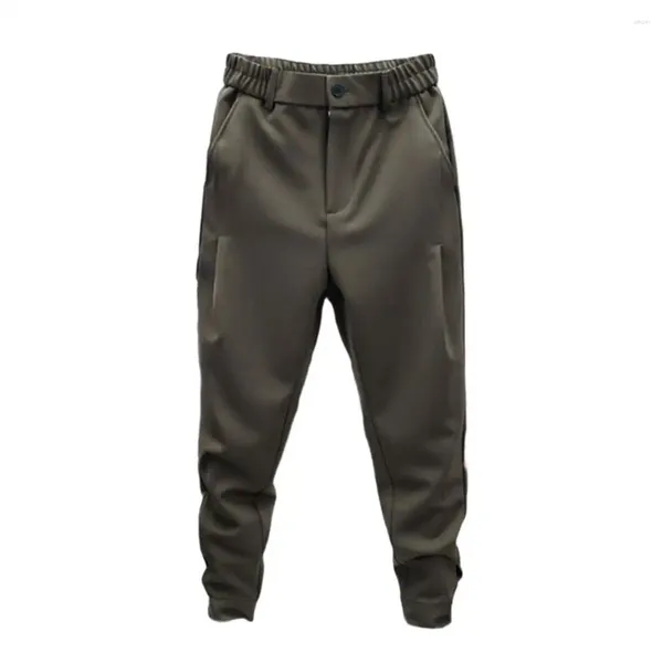 Pantalon homme coupe ample pantalon Long décontracté Style sport de Tennis avec fermeture à taille élastique poignets à bande de luxe pour l'automne/hiver