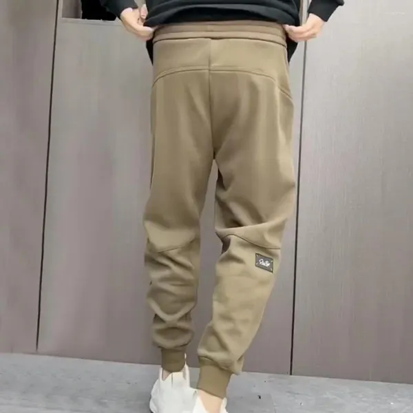 Pantalones para hombre, pantalones de chándal holgados con cordón informal y cintura elástica, diseño con banda en el tobillo para comodidad de primavera