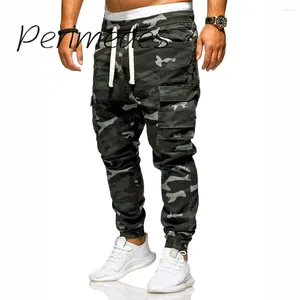 Pantalon masculin lâche beau multi-poche 2024 outils camouflage pantalon d'été durable