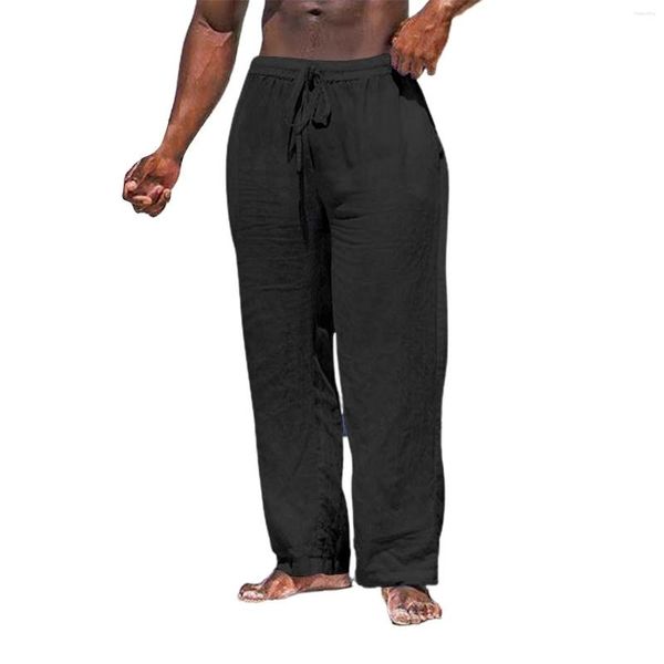 Pantalons pour hommes coupe droite ample été décontracté respirant étoile vêtements garçon Slip confortable mousse à mémoire de forme