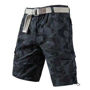 Herenbroek mannelijke camo shorts casual lading half broek ontspannen fit strtwear katoen comfortabel jogger shorts wandelbroek y240422