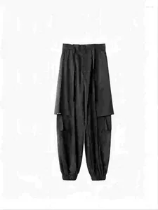 Pantalon pour hommes Design masculin avec deux couches Patchwork Leggings unisexe lâche décontracté grande taille