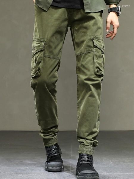 Pantalones de hombre moda masculina alta calidad Slim militar camuflaje Casual táctico Cargo Streetwear Harajuku Joggers hombres ropa Pantalones