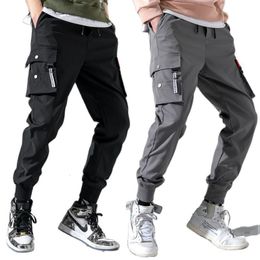 Pantalones para hombre Pantalones deportivos masculinos ropa de calle táctica para niños jogging pantalones cargo negros hombres Joggers Harajuku primavera ropa para hombres 230307