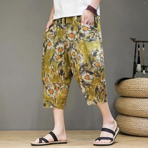 Pantalones para hombre Primavera Verano Pantalones florales sueltos estampados estampado completo mujeres cálidos cómodos pantalones de chándal casa atlética