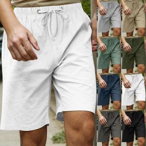 Pantalones para hombres masculino verano casual sólido deportes ss baloncesto pantalones cortos paquete para hombres grandes y altos corriendo entrenamiento de algodón