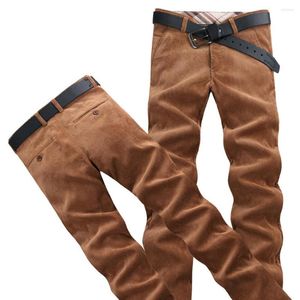 Pantalones de hombre Hombre Otoño e invierno Pantalones de pana Pantalones rectos delgados ocasionales Tamaño 28-38