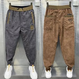 Pantalons pour hommes Homme velours côtelé pantalons de survêtement automne hiver hommes Baggy Joggers mode Streetwear décontracté mâle sarouel grande taille pantalon de mode 231021