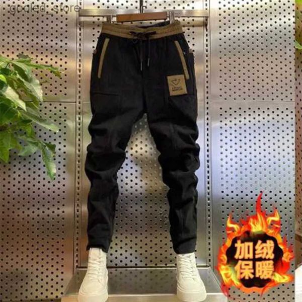 Pantalones para hombres Hombre Pantalones de pana Otoño Invierno Hombres Baggy Joggers Moda Streetwear Casual Fleece Harem Pantalones Tallas grandes Pantalones de moda Q231023