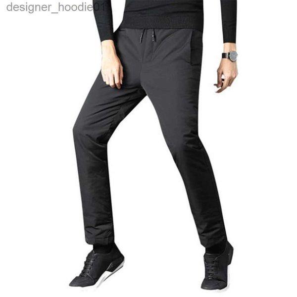 Pantalons pour hommes Homme hiver offre spéciale 100% blanc canard vers le bas pantalon offre spéciale automne épais bouffant pantalon hommes chaud Capris Pantnes Abajo L231129