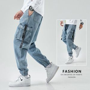 Pantalon homme Mannen Cargo Broek Joggers Denim Baggy Harem Streetwear Outdoor Casual Mode Plus Size Hip Hop Jeans