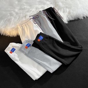 Pantalones de hombre para correr para hombre, entrenamiento deportivo, tenis, gimnasio negro, otoño, corsé, pantalones de pie, pantalones de chándal sueltos con cordones