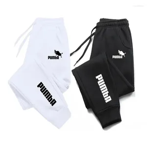 Pantalons pour hommes Mans pantalons de survêtement automne hiver imprimé polaire chaud Jogging mâle survêtements d'extérieur Harajuku Streetwear pantalon décontracté