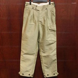 Pantalons pour hommes Meimei Fait maison Style militaire des années 1940 Pantalon 9 points Salopette forestière YUTUMM Vêtements