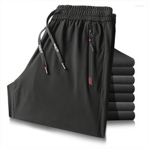 Pantalons pour hommes hommes 2022 été hommes Stretch mince glace soie pantalon boutique favorise principalement la jeunesse mi-taille décontracté