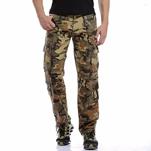 Pantalones para hombres Hombres 2024 Llegada Moda Camuflaje Cargo Casual Pantalones de combate Masculino Tamaño grande 40 Multi-bolsillos Pantalón holgado