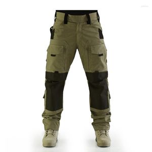 Pantalones de hombre Pantalones largos sueltos casuales de color verde militar para hombres Talla M-5XL