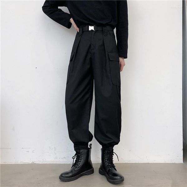 Pantalons pour hommes Cargo Tooling Pant Vintage Loose Wide Leg Streetwear Casual Hip-hop Micro-Stretch Mid-Rise Coton Pantalon B48