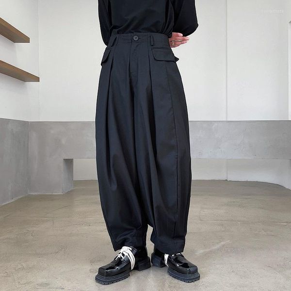 Pantalons pour hommes hommes japon Harajuku Streetwear lâche décontracté large jambe Kimono pantalon homme Style coréen Vintage Harem mâle scène vêtements