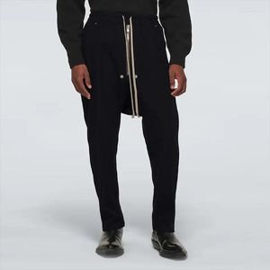 Pantalons pour hommes Laine de qualité inférieure pour hommes Grande taille Mode Personnalisé Élastique Cordon Taille Sports Lâche Casual Capris