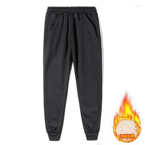 Herenbroek heren plus fluwelen joggingbroek winter mannen joggers dikke broeken warm casual katoen recht