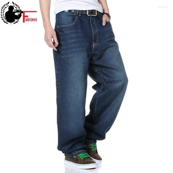 Pantalon homme Streetwear Baggy Jean ample grande taille rue mode jambe large pantalon droit mâle Harem Denim pantalon surdimensionné hanche