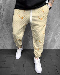 Pantalones de hombre Ropa de calle para hombre Gradiente 3D Impreso Pantalones Fitness Casual Oversize XS-5XL