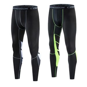 Pantalons pour hommes Sports de compression extensibles pour hommes Courir Bas de basket serrés Pantalons de cyclisme pour fitness à séchage rapide pour hommes