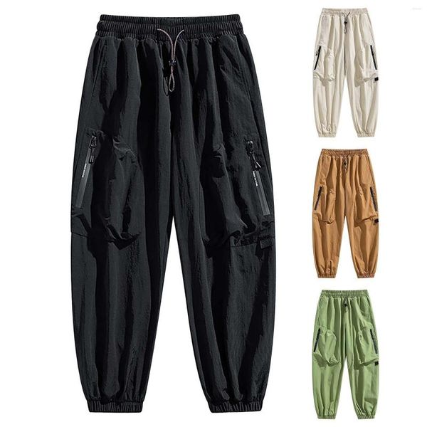 Pantalons pour hommes Cargo de jeunesse pour hommes Sweat d'été Leggings amples Pantalons pour garçons Année Chambre à coucher Grands et grands Sports