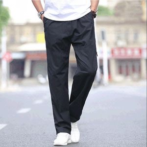 Pantalon homme hommes 6XL pur coton Cargo grande taille printemps été ample décontracté homme salopette Baggy vêtements de travail pantalon avec fermeture éclair