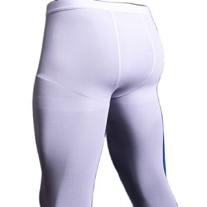 Pantalones para hombres Hombres Otoño Invierno Leggings térmicos 80D Espesor Terciopelo suave Pantimedias ajustadas Vertical Mención abierta Cadera Estilo japonés Long Johns 230131