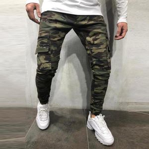 Pantalones vaqueros de camuflaje para hombre