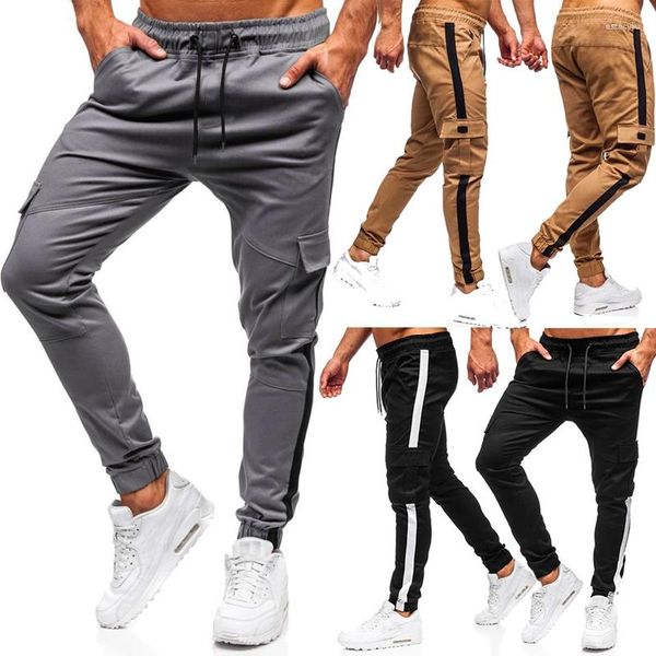 Pantalons pour hommes Hommes Cargo Casual Skinny Long Pantalon Joggers Pantalon de survêtement Tendance Automne