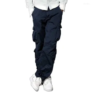 Pantalons pour hommes hommes Cargo avec beaucoup de poche coton ample Baggy décontracté pantalon militaire Hip Hop Harem mâle vêtements grande taille