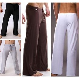 Pantalones de hombre, pantalones casuales sueltos para hombre, ropa de salón, ropa de dormir para el hogar, ropa de dormir Gay transpirable