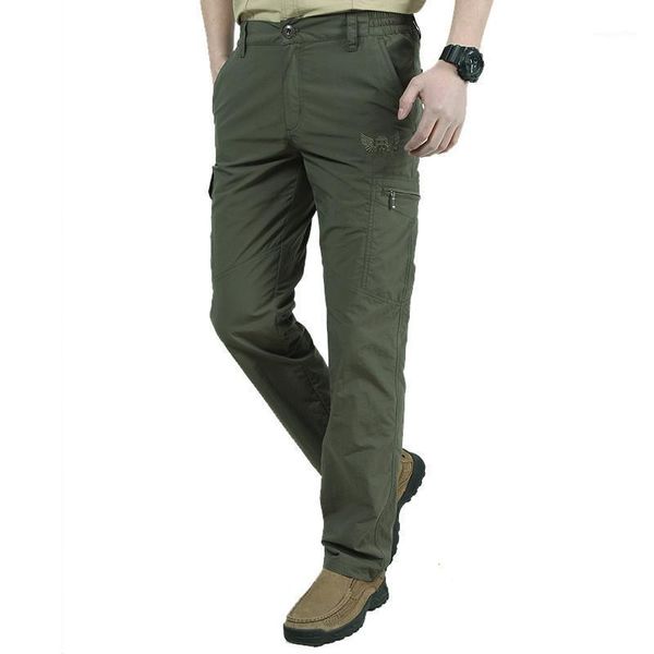 Pantalones para hombres Hombres Casual Secado rápido Ligero Transpirable Ejército Militar Táctico Cargo Verano Pantalones impermeables M-4XL