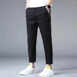 Pantalons pour hommes Hommes Casual Sweat Absorbant Solide Mince Style Sport Pantalon Long Jambe Droite Streetwear