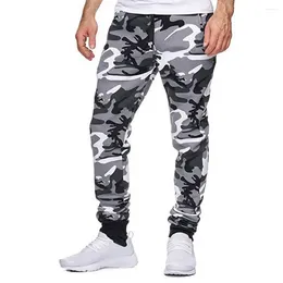 Herenbroeken Heren Casual joggingbroeken, elastische taille met trekkoord, sportbroeken met camouflageprint, sportjogging
