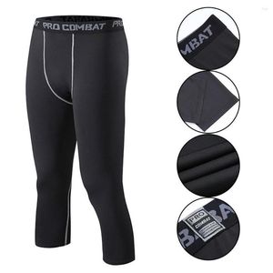 Pantalons pour hommes Leggings serrés de compression pour hommes Sports de course Homme Fitness Jogging sec Bas d'entraînement Pantalon de yoga