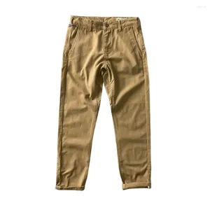 Pantalon masculin pantalon de cargaison d'inspiration rétro en coton avec un tissu à usure à usure à l'usure pour les activités de plein air pour les activités de plein air
