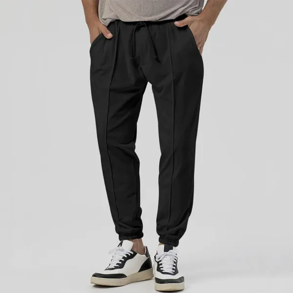 Pantalones para hombres Hombres Cordón Suelto Culturismo Chándal sanitario Pantalones de chándal Pantalones de estilo casual Leggings Bolsillo largo