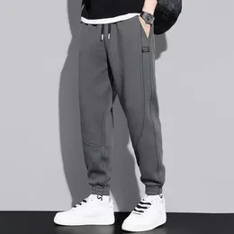 Herenbroeken Heren herfst winter baggy jogger hiphop streetwear mannelijke joggers sportkleding joggingbroek pluche dikker lange broek