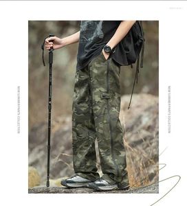 Herenbroek Men Fashion Cargo Multi-Pockets Baggy casual broek overalls camouflage man waterdicht technisch