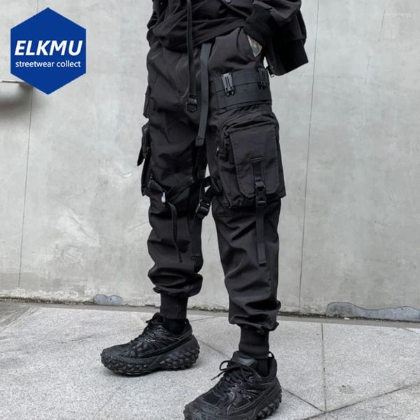Pantalons pour hommes Hommes Mode Cargo Multi Poches Lâche Joggers Pantalon de survêtement noir Techwear Hip Hop Streetwear Pantalon