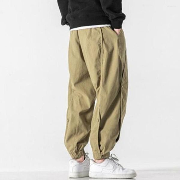 Hommes pantalons hommes mode décontracté extérieur Baggy pantalon haute rue solide mâle léger confortable survêtement Harajuku Streetwear